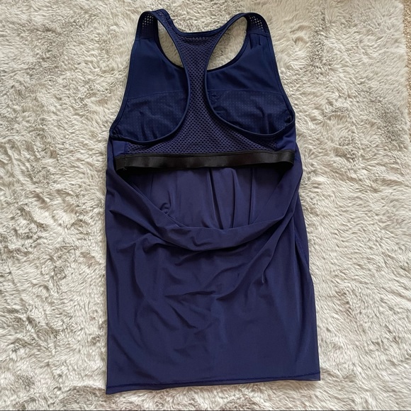 Lululemon fit physique hero blue tank top mesh back workout Athletic size 6 - Picture 9 of 13